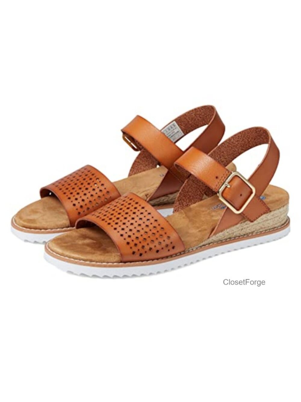Skechers Women's Desert Kiss Sunny Flair Sandals Memory Foam Wedge